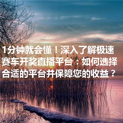 深入了解极速赛车开奖直播平台：如何选择合适的平台并保障您的收益？