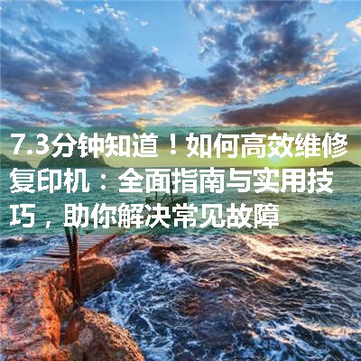 如何高效维修复印机：全面指南与实用技巧，助你解决常见故障