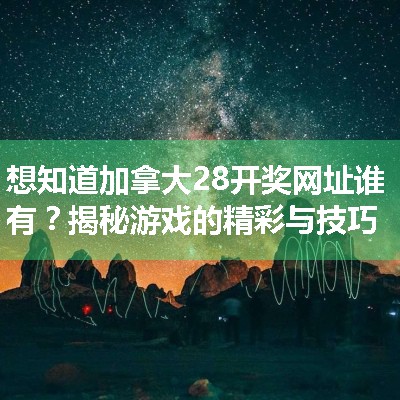 想知道加拿大28开奖网址谁有？揭秘游戏的精彩与技巧