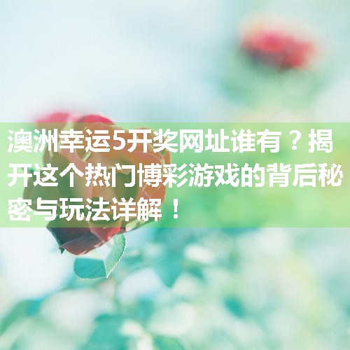 澳洲幸运5开奖网址谁有？揭开这个热门博彩游戏的背后秘密与玩法详解！