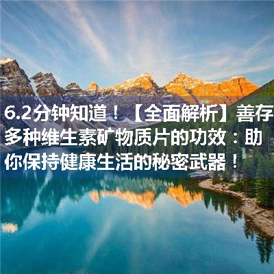 【全面解析】善存多种维生素矿物质片的功效：助你保持健康生活的秘密武器！